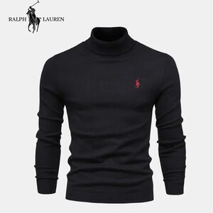 Ralph Lauren Men's Black Turtleneck Sweater